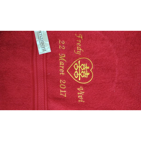 Towel Embroidery custom at jakarta