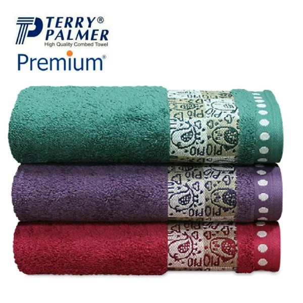 Purple Terry Palmer Premium Bath Towel